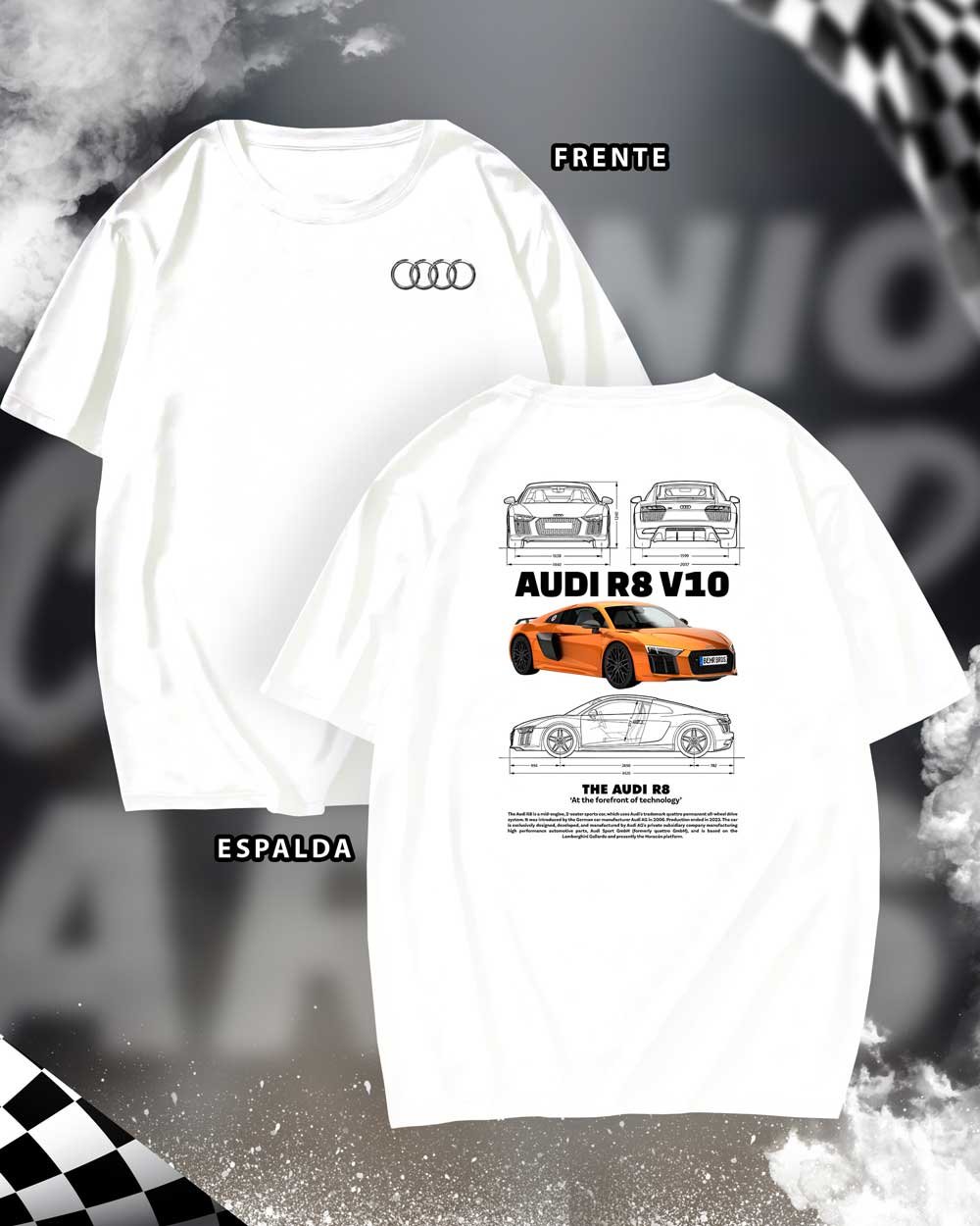 AUDI-R8_06 Tshirt Aud-2 - Image 2