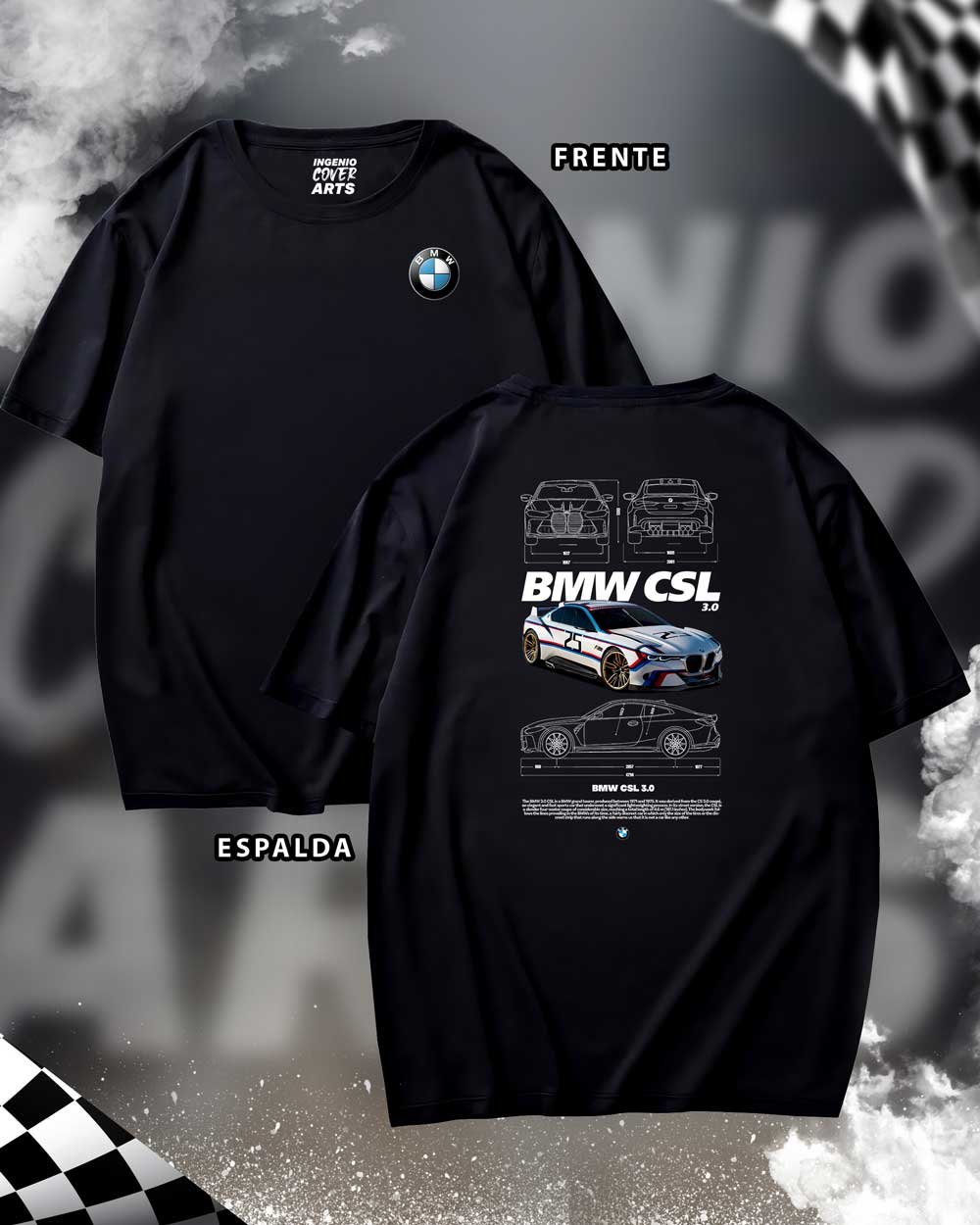 BMW-CSL-1 Tshirt BM-2 - Image 2
