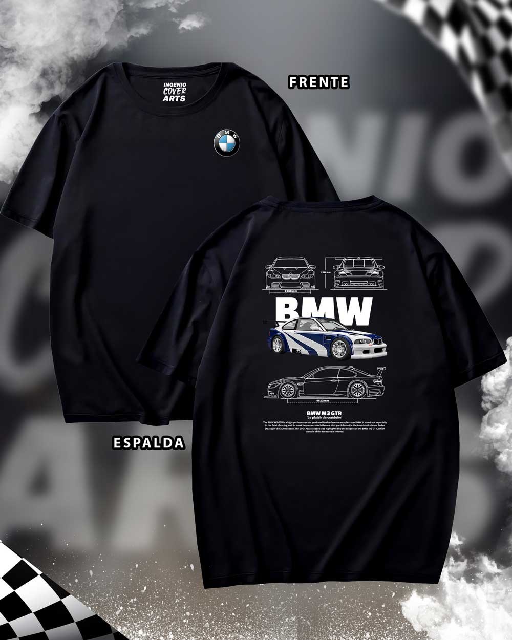 BMW-M3-GTR-W Tshirt BM-5 - Image 2