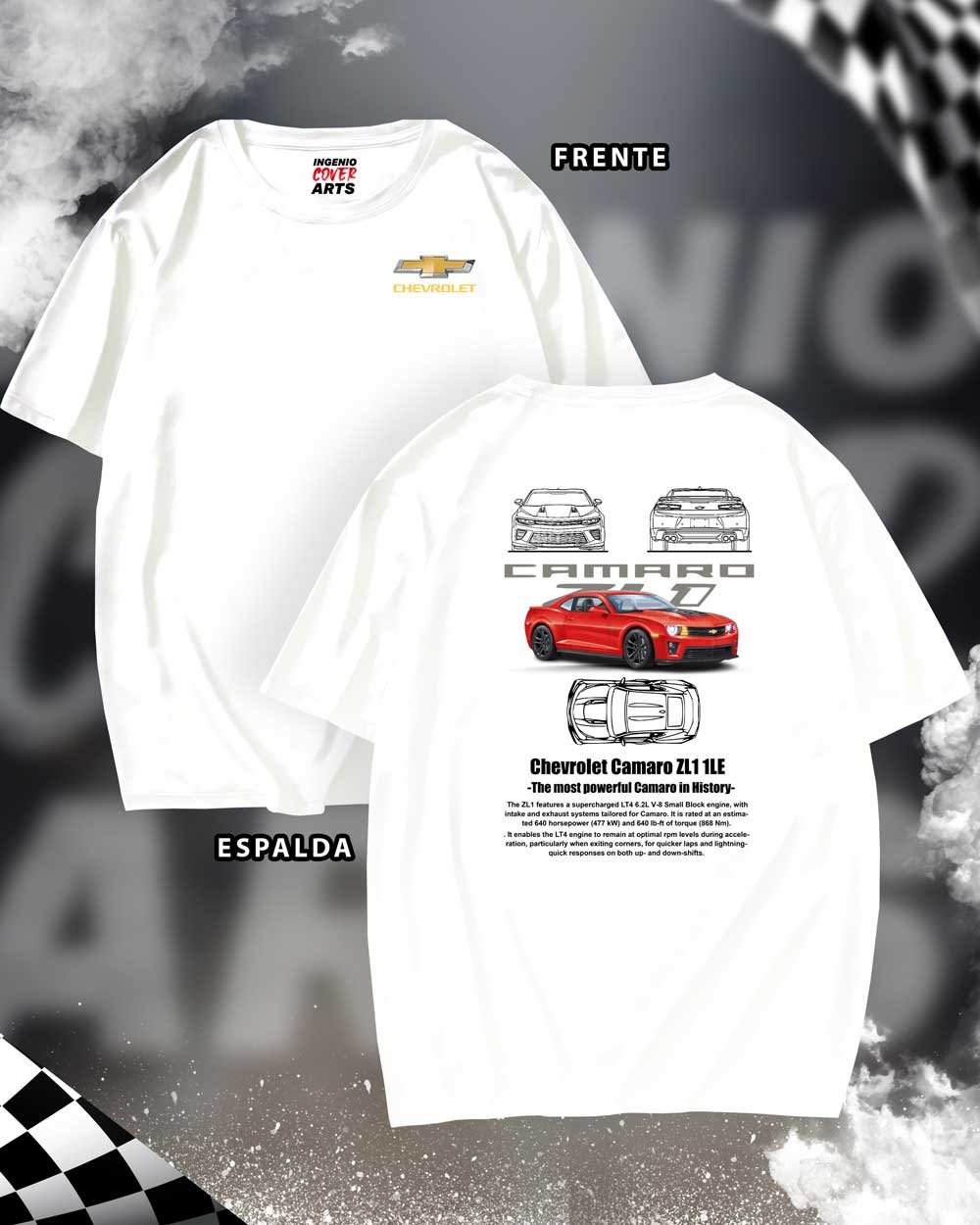 Tshirt chevrolett-11 CHEVROLET CAMARO ZL1