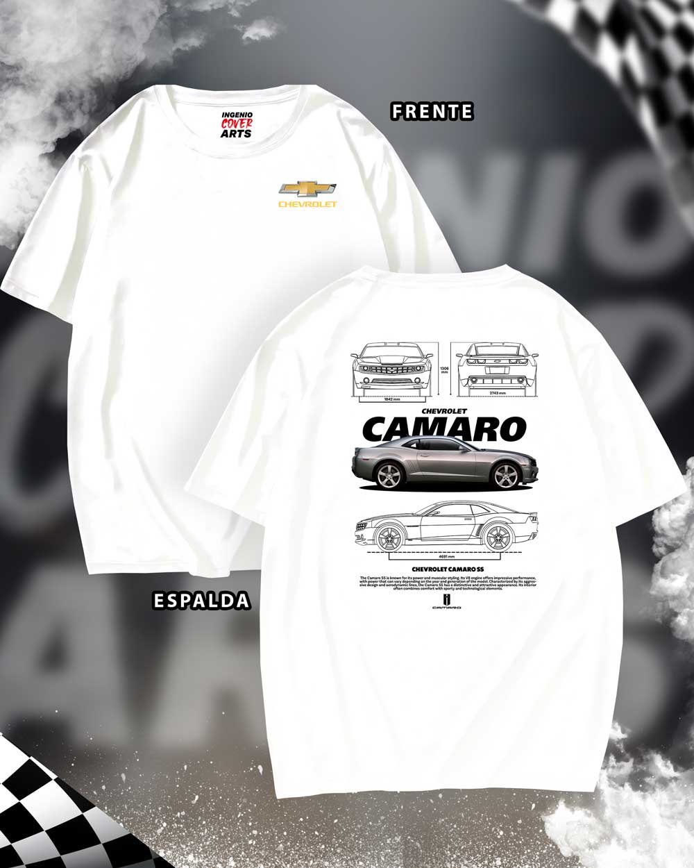 CHEVROLET-CAMARO_01 Tshirt chevrolett-05 - Image 2