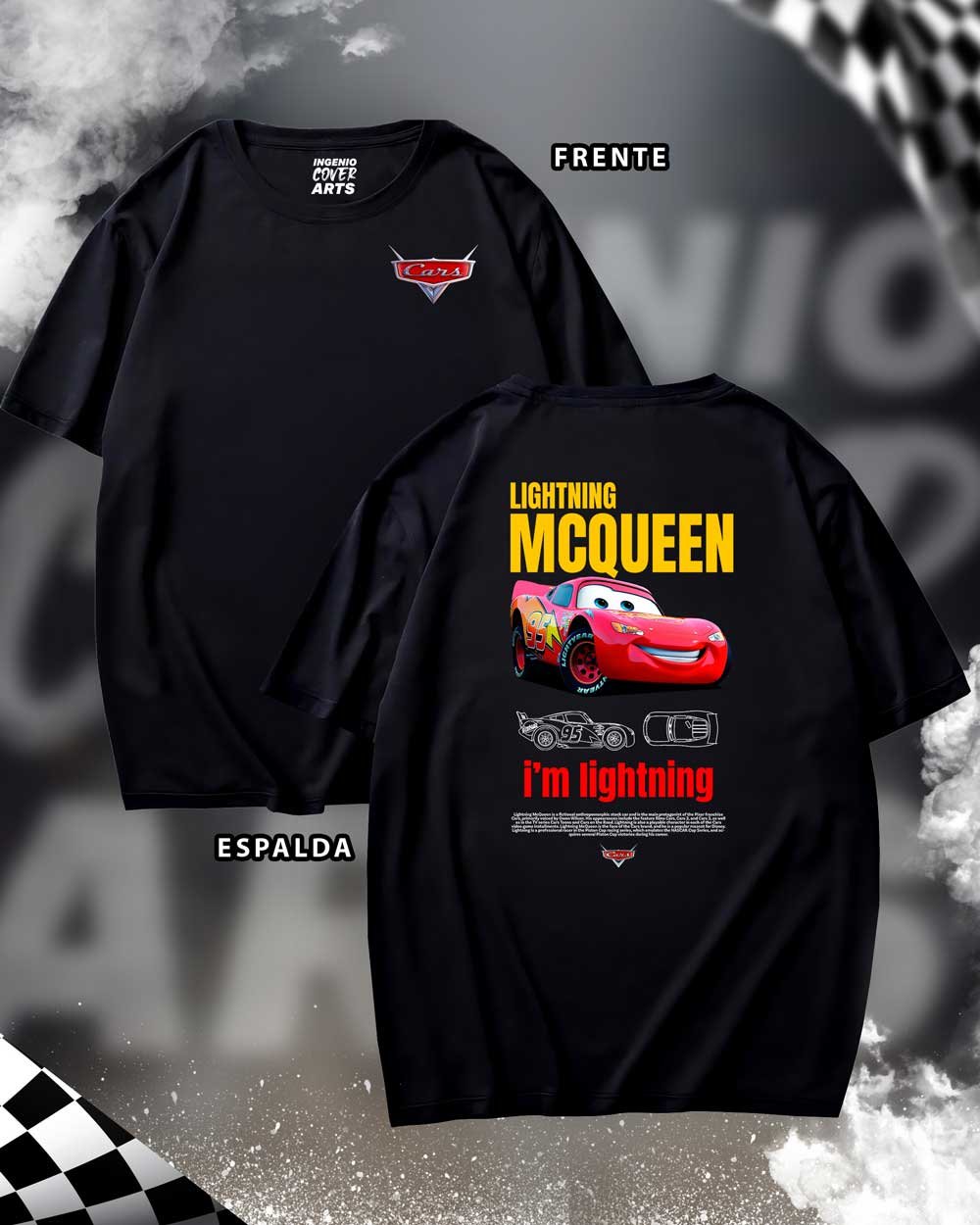 Tshirt Carss-09 Lightning Mcqueen