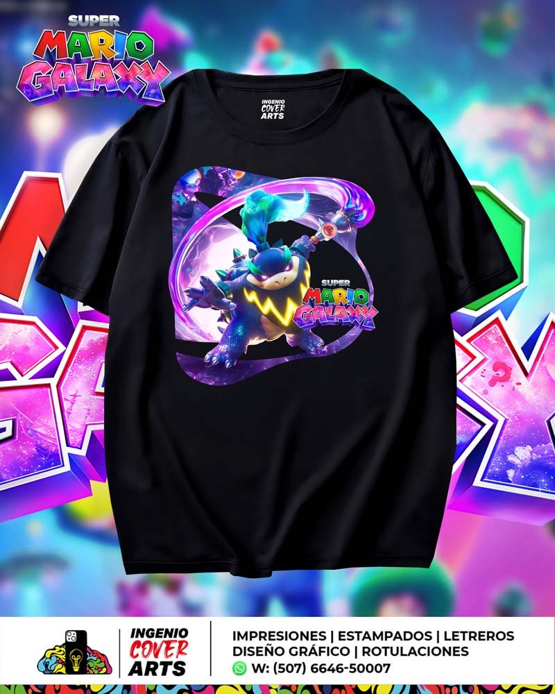 T Shirt Mario Galaxy-bowser3 BOWSER