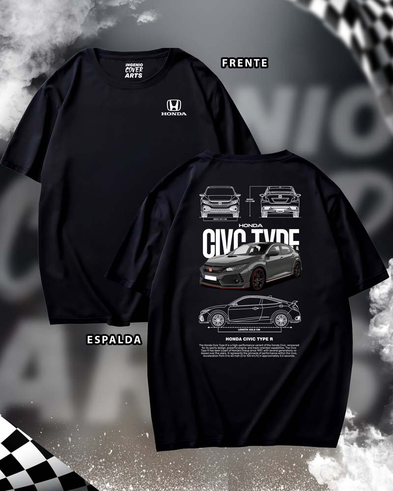 Tshirt Honda-02 HONDA CIVIC TYPE R 02