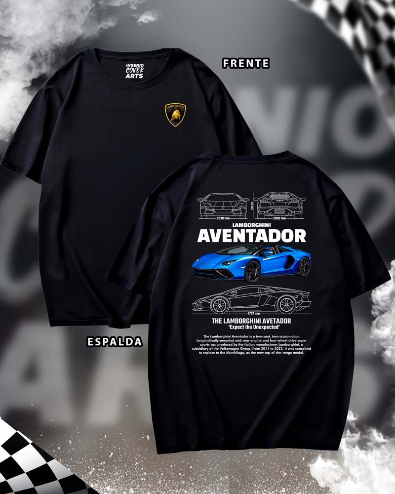LAMBORGINI AVENTADOR_02 Tshirt lamborgini-02 - Image 2