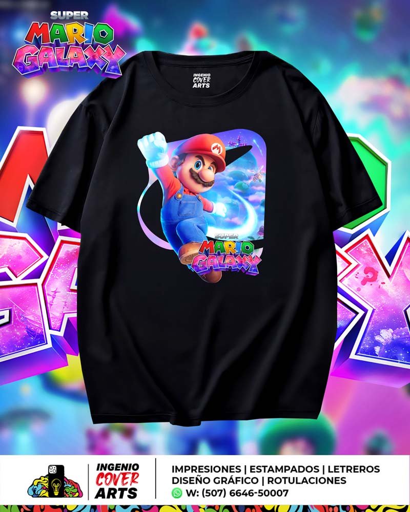 T Shirt Mario Galaxy-mario1 MARIO 8