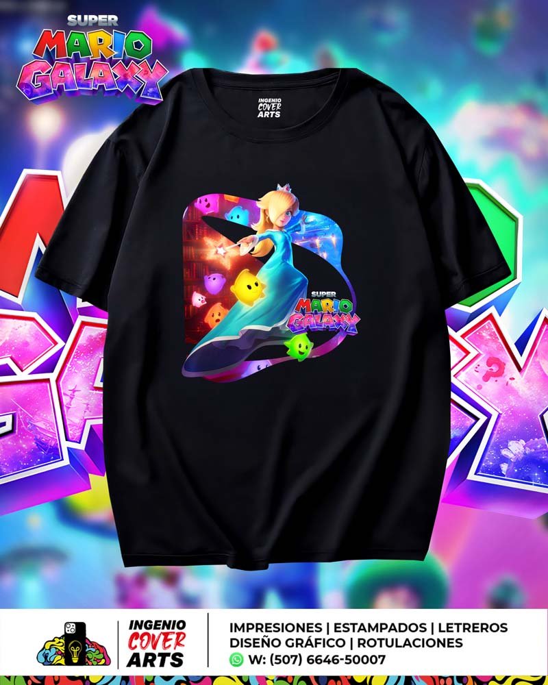 T Shirt Mario Galaxy-rosalina PRINCESA 1