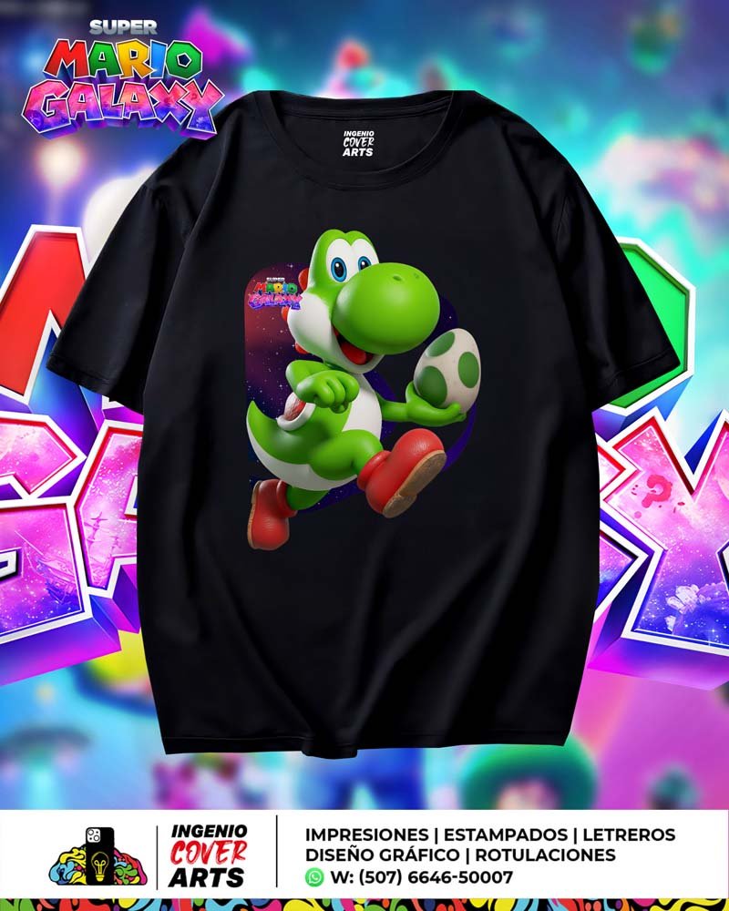 YOISHI-2 T Shirt Mario Galaxy-Yoshi1