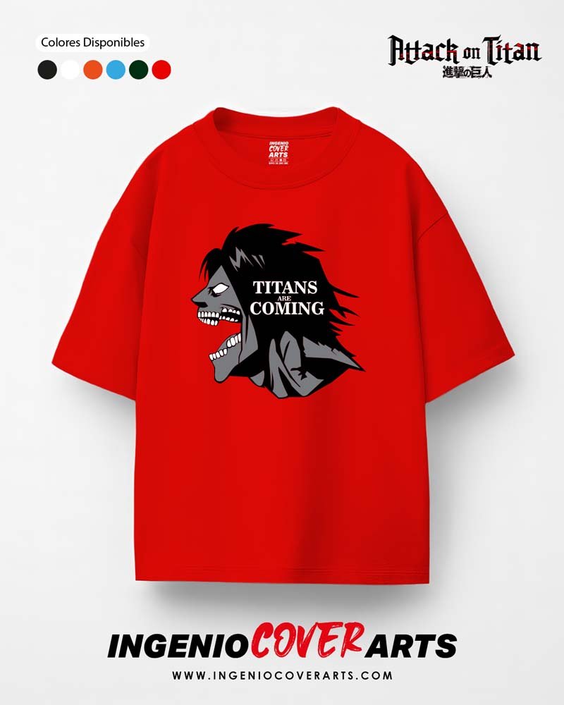 Tshirt Ataque a los titanes 016 154 titans are comings