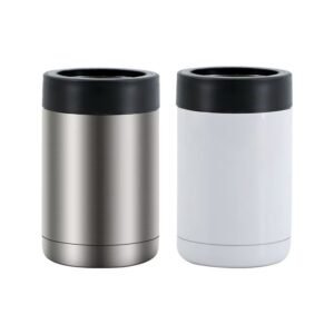 Portalatas Térmico de Acero Inoxidable con Aro de Silicona