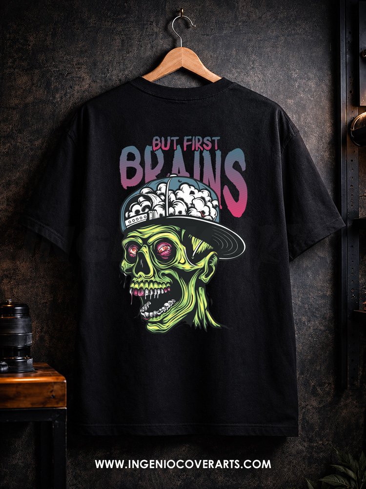 Tshirt Zombies 002 but first brains