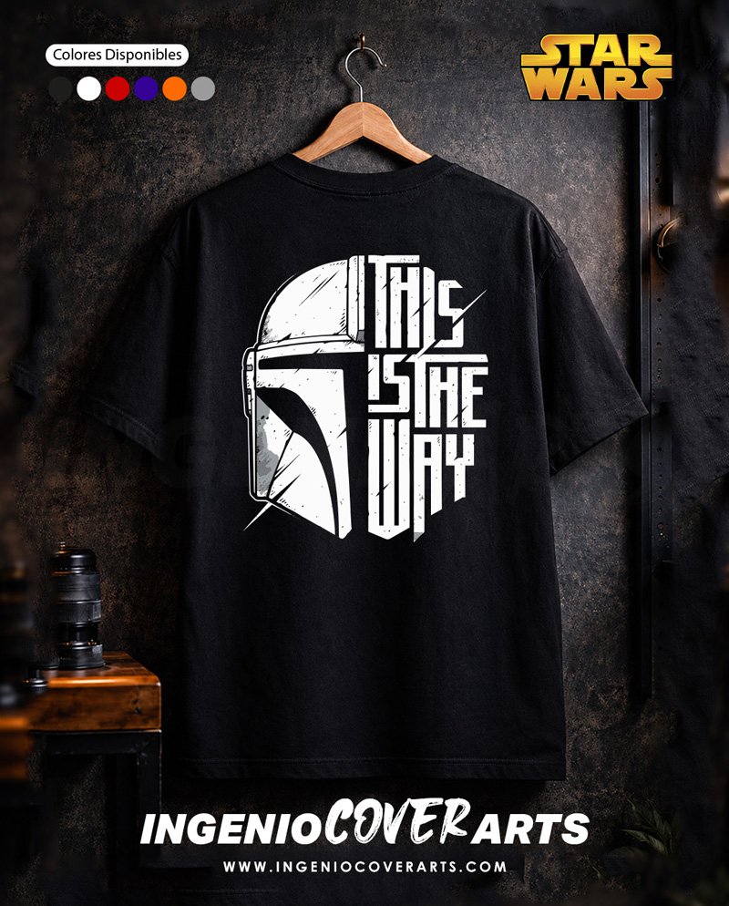 Tshirt Star Wars 007 mandalorian upscayl 4x digital art 4x