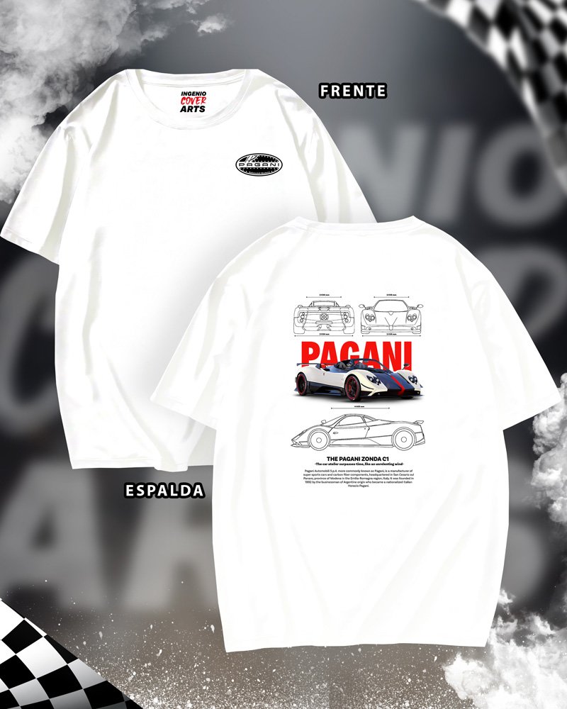 Tshirt Pagani 002 pagani zonda c1 template