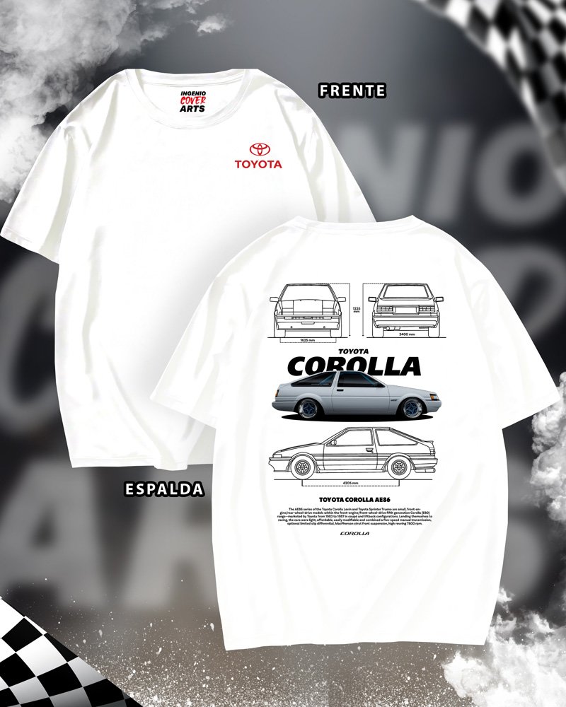 Tshirt Toyota 001 toyota corolla ae86 1b