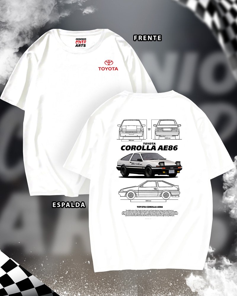 Tshirt Toyota 002 toyota corolla ae86 b