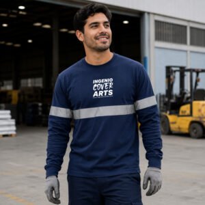 Tshirt de algodón Reflectivos de Seguridad manga larga