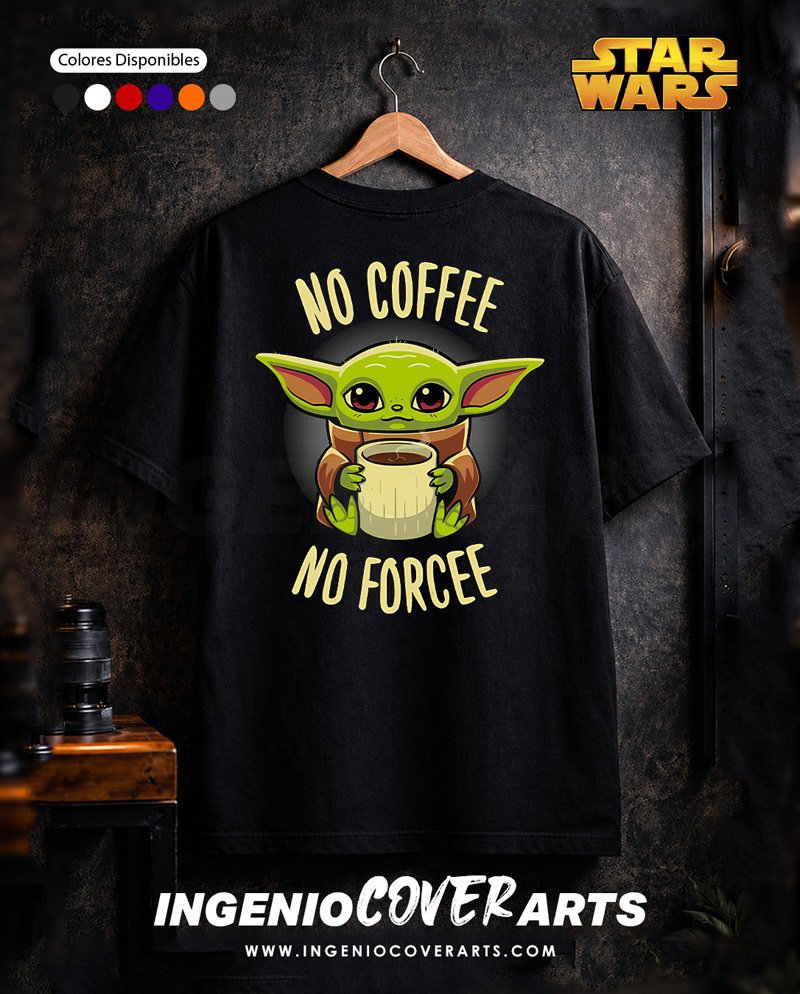 Tshirt Star Wars 009 no coffee upscayl 4x digital art 4x