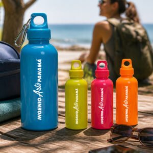 Botella / Cantimplora Deportiva con Mosquetón