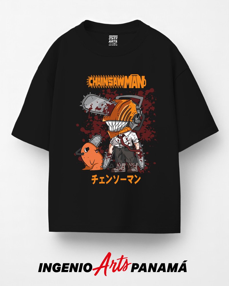 T-shirt Chainsaw Man 017 denji pochita kawai fc
