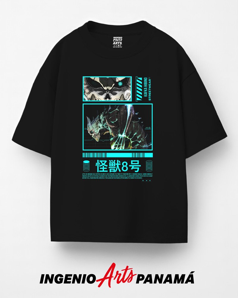 T-shirt Kaiju No8 001 dtf kaiju 8 semitono