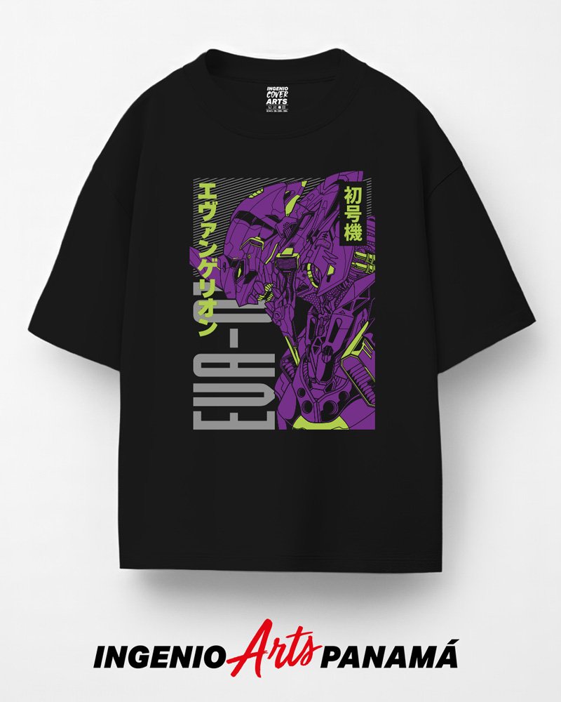T-shirt Evangelion 007 eva 01 3 colores