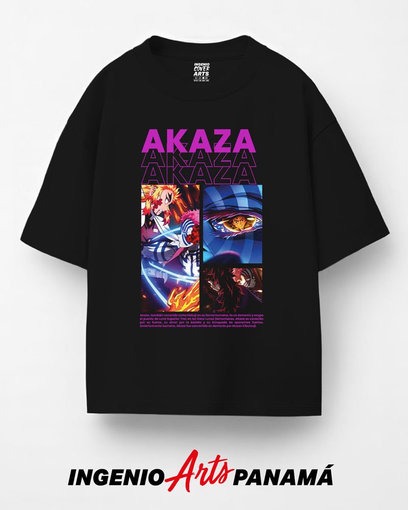 T-shirt Demon Slayer 003 akaza 1