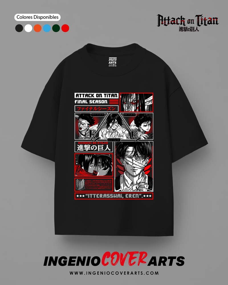 Tshirt ataque a los titanes 057 attack on titan final seasoncopy
