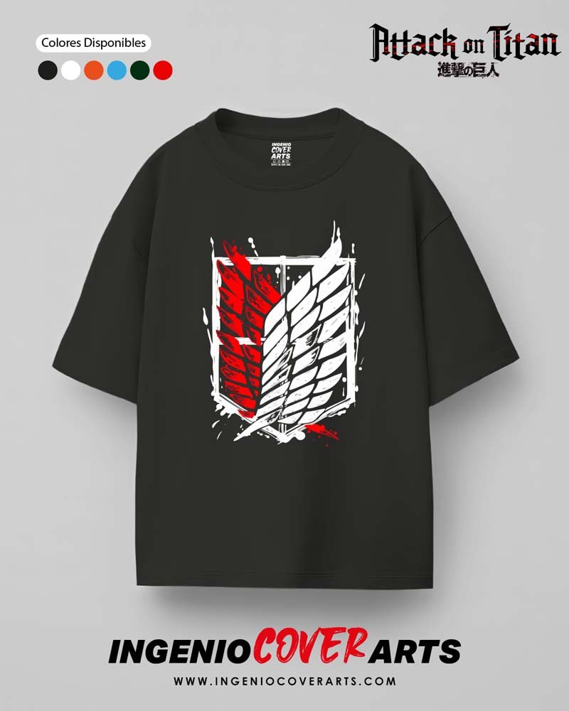 Tshirt ataque a los titanes 054 emblema tintans