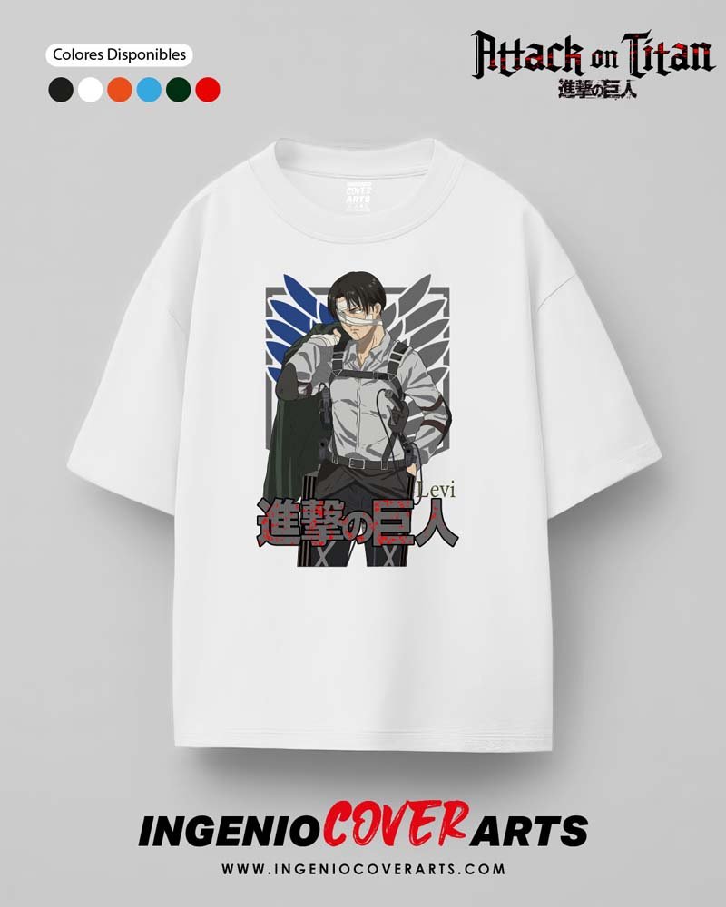 Tshirt Ataque a los titanes 045 levi (2)