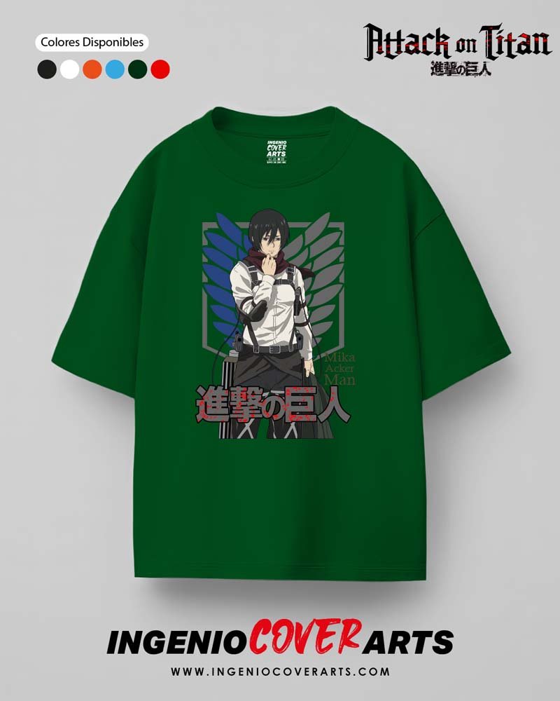 Tshirt Ataque a los titanes 040 mikasa (2)