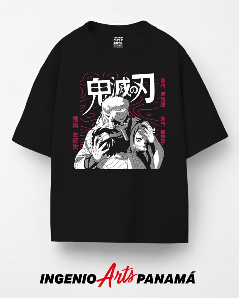 T-shirt Demon Slayer 090 urokodaki abrazo 3 colores